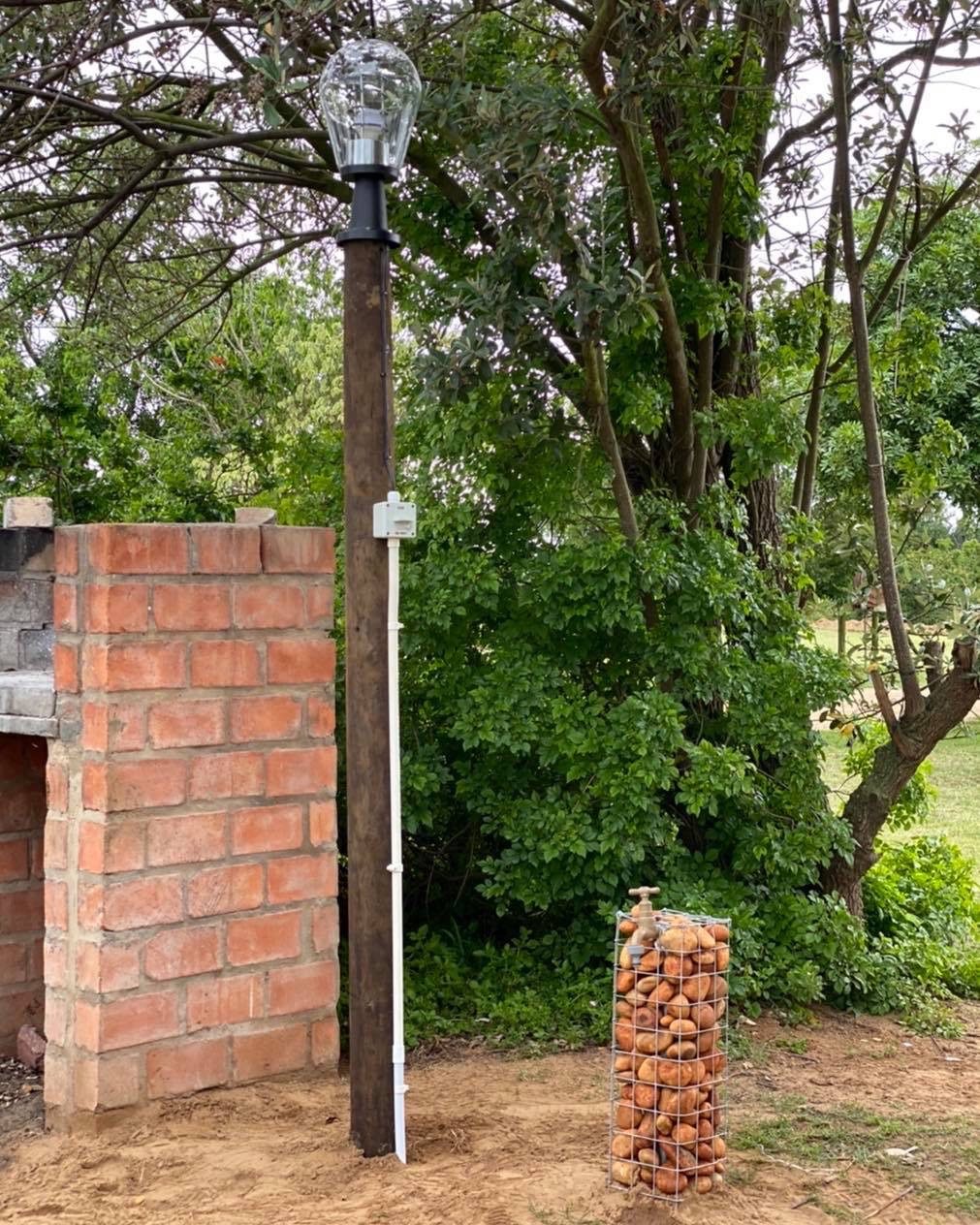 Braai with light and tap